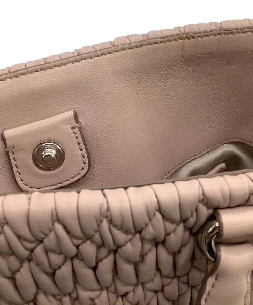 MIU MIU（ミュウミュウ）MIU MIU (ミュウミュウ) マテラッセ 2WAYバッグ ピンクの古着・服飾アイテム