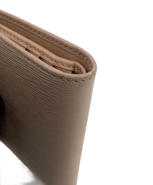 PRADA（プラダ）PRADA (プラダ) エピ 2つ折り財布 ベージュの古着・服飾アイテム