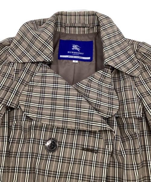 BURBERRY BLUE LABEL（バーバリー ブルー レーベル）BURBERRY BLUE LABEL (バーバリー ブルー レーベル) トレンチコート ブラウン サイズ:38の古着・服飾アイテム
