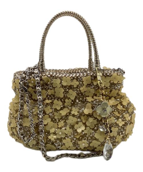 ANTEPRIMA（アンテプリマ）ANTEPRIMA (アンテプリマ) FIORI PERLATI（フィオーリ ペルラーティ）ハンドバッグ イエローの古着・服飾アイテム