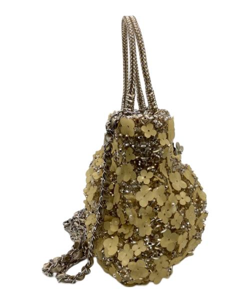 ANTEPRIMA（アンテプリマ）ANTEPRIMA (アンテプリマ) FIORI PERLATI（フィオーリ ペルラーティ）ハンドバッグ イエローの古着・服飾アイテム