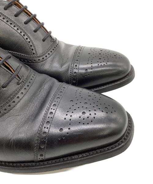 SCOTCH GRAIN（スコッチグレイン）SCOTCH GRAIN (スコッチグレイン) セミブローグシューズ ブラック サイズ:24.5EEEの古着・服飾アイテム