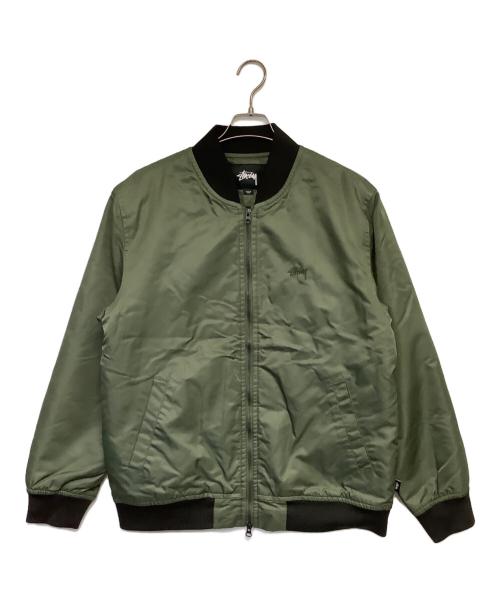 stussy（ステューシー）stussy (ステューシー) フライトジャケット グリーン サイズ:Lの古着・服飾アイテム