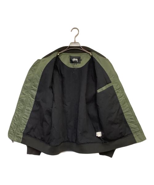stussy（ステューシー）stussy (ステューシー) フライトジャケット グリーン サイズ:Lの古着・服飾アイテム