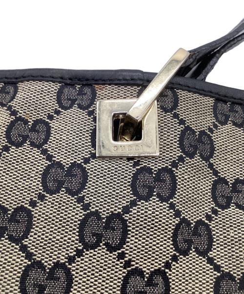 GUCCI（グッチ）GUCCI (グッチ) トートバッグ ベージュ×ブラックの古着・服飾アイテム