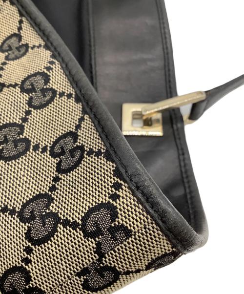 GUCCI（グッチ）GUCCI (グッチ) トートバッグ ベージュ×ブラックの古着・服飾アイテム