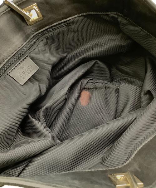 GUCCI（グッチ）GUCCI (グッチ) トートバッグ ベージュ×ブラックの古着・服飾アイテム