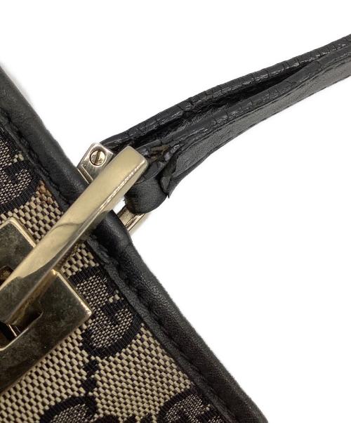 GUCCI（グッチ）GUCCI (グッチ) トートバッグ ベージュ×ブラックの古着・服飾アイテム