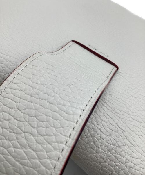 COACH（コーチ）COACH (コーチ) ペイジ27 ウィズ ボーダーリベット ショルダーバッグ アイボリーの古着・服飾アイテム