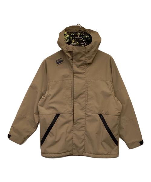 Canterbury（カンタベリー）Canterbury (カンタベリー) 2レイヤー トランスファー フーディー ブラウン サイズ:Lの古着・服飾アイテム