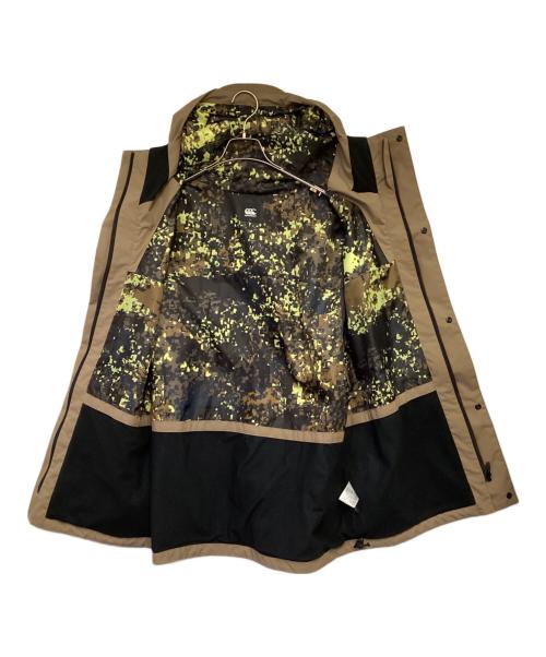 Canterbury（カンタベリー）Canterbury (カンタベリー) 2レイヤー トランスファー フーディー ブラウン サイズ:Lの古着・服飾アイテム