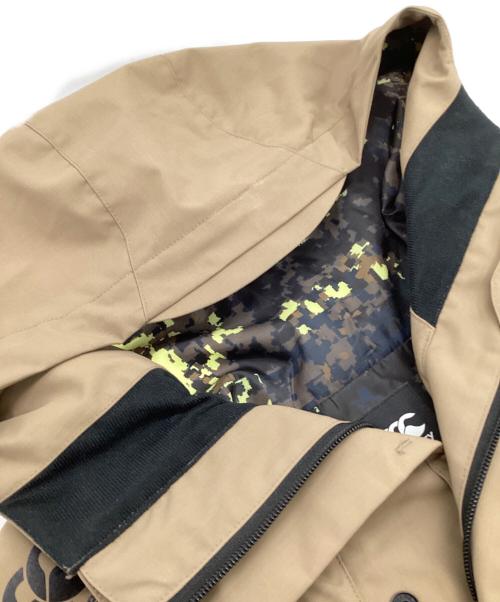 Canterbury（カンタベリー）Canterbury (カンタベリー) 2レイヤー トランスファー フーディー ブラウン サイズ:Lの古着・服飾アイテム