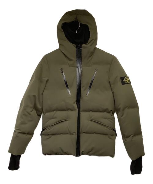 STONE ISLAND（ストーンアイランド）STONE ISLAND (ストーンアイランド) Water Repellent Wool Down Jacke（ウォーター リペレント ウール ダウン ジャケット） オリーブ サイズ:Sの古着・服飾アイテム