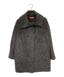 Max Mara Studio（マックスマーラ ストゥディオ）の古着「アルパカ混シャギーコート」｜グレー