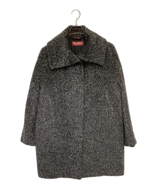 Max Mara Studio（マックスマーラ ストゥディオ）Max Mara Studio (マックスマーラ ストゥディオ) アルパカ混シャギーコート グレー サイズ:42の古着・服飾アイテム