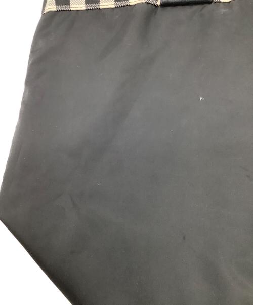 TORY BURCH（トリーバーチ）TORY BURCH (トリーバーチ) PIPER GINGHAM SMALL SQUARE TOTE（パイパー ギンガム スモール スクエア トート） ブラック×ホワイトの古着・服飾アイテム