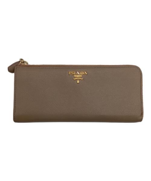 PRADA（プラダ）PRADA (プラダ) サフィアーノ 長財布 ライトブラウンの古着・服飾アイテム
