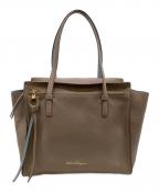 Salvatore Ferragamoサルヴァトーレ フェラガモ）の古着「エイミー ハンドバッグ」｜ブラウン×ブルー