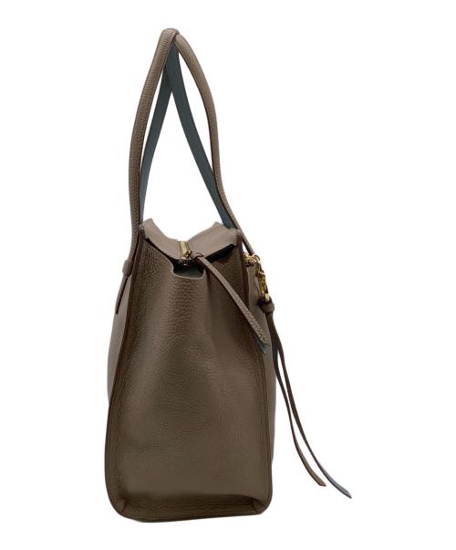 Salvatore Ferragamo（サルヴァトーレ フェラガモ）Salvatore Ferragamo (サルヴァトーレ フェラガモ) エイミー ハンドバッグ ブラウン×ブルーの古着・服飾アイテム