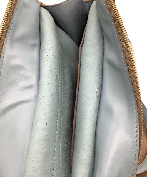 Salvatore Ferragamo（サルヴァトーレ フェラガモ）Salvatore Ferragamo (サルヴァトーレ フェラガモ) エイミー ハンドバッグ ブラウン×ブルーの古着・服飾アイテム