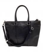 COACHコーチ）の古着「レザートートバッグ」｜ブラック