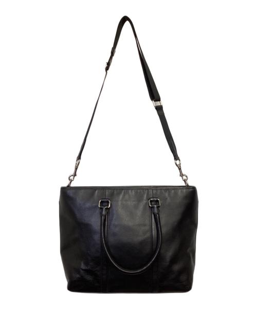 COACH（コーチ）COACH (コーチ) レザートートバッグ ブラックの古着・服飾アイテム