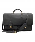 COACHコーチ）の古着「ビジネス ショルダーバッグ」｜ブラック