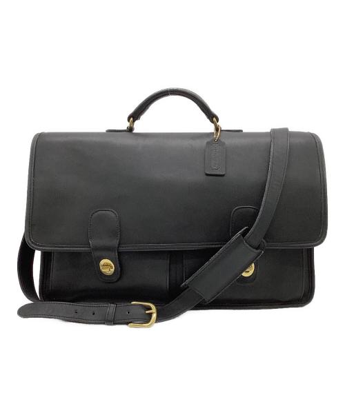 COACH（コーチ）COACH (コーチ) ビジネス ショルダーバッグ ブラックの古着・服飾アイテム