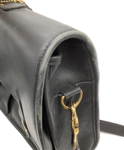 COACH（コーチ）COACH (コーチ) ビジネス ショルダーバッグ ブラックの古着・服飾アイテム