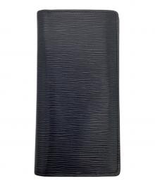 LOUIS VUITTON（ルイ ヴィトン）の古着「エピ ポルトフォイユ ブラザ 長財布」｜ネイビー