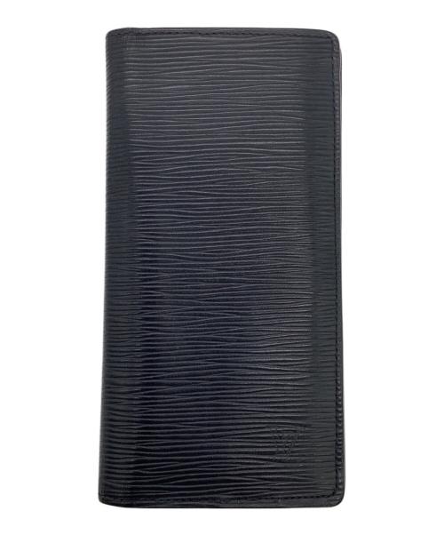 LOUIS VUITTON（ルイ ヴィトン）LOUIS VUITTON (ルイ ヴィトン) エピ ポルトフォイユ ブラザ 長財布 ネイビーの古着・服飾アイテム