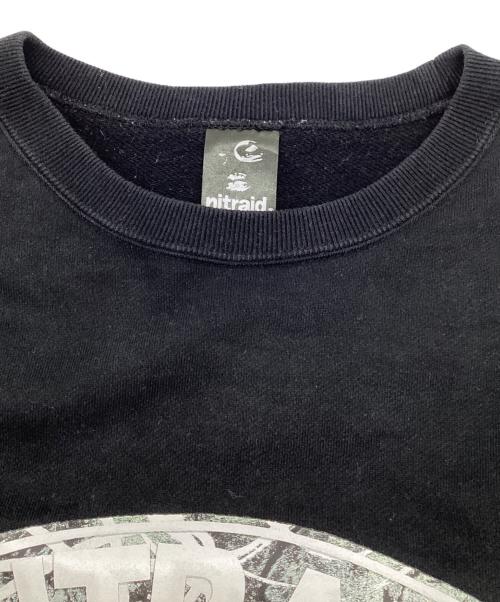 NITRAID（ナイトレイド）NITRAID (ナイトレイド) ロゴ スウェット ブラック サイズ:XLの古着・服飾アイテム