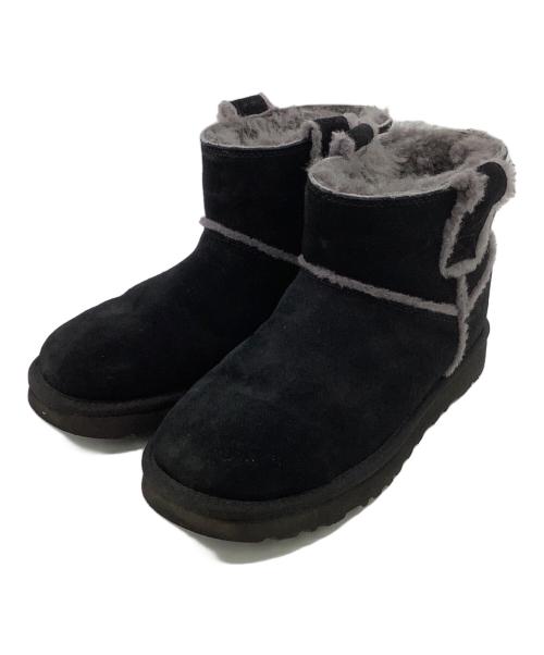 UGG（アグ）UGG (アグ) CLASSIC MINI SPILL SEAM（クラシック ミニ スピル シーム）ブーツ ブラック サイズ:24㎝の古着・服飾アイテム