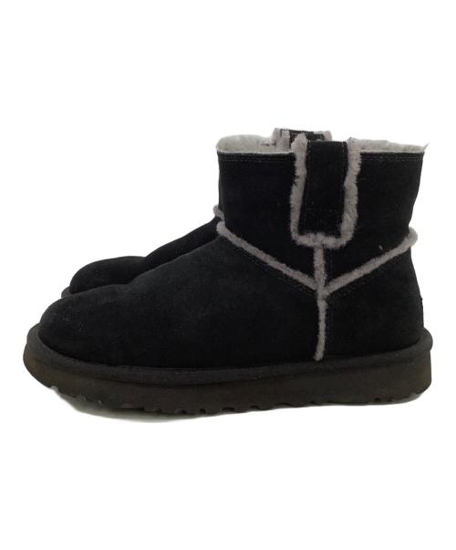 UGG（アグ）UGG (アグ) CLASSIC MINI SPILL SEAM（クラシック ミニ スピル シーム）ブーツ ブラック サイズ:24㎝の古着・服飾アイテム