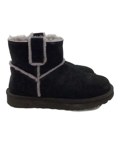 UGG（アグ）UGG (アグ) CLASSIC MINI SPILL SEAM（クラシック ミニ スピル シーム）ブーツ ブラック サイズ:24㎝の古着・服飾アイテム