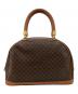 CELINE (セリーヌ) マカダム ハンドバッグ ブラウン：25000円