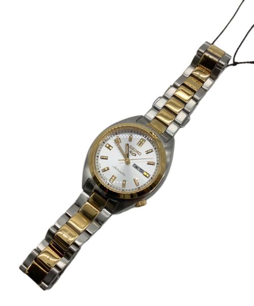 SEIKO（セイコー）SEIKO (セイコー) 5スポーツ SNXS series 自動巻腕時計 シルバー×ゴールドの古着・服飾アイテム