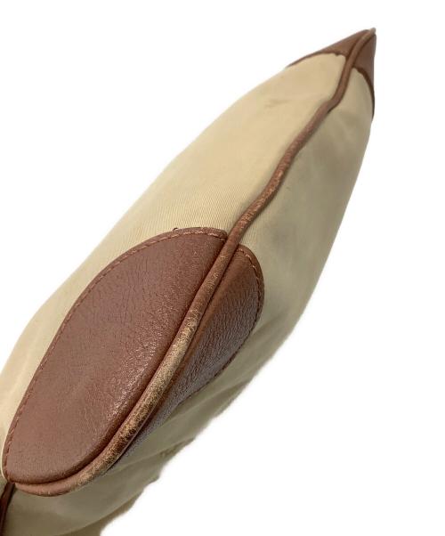 BURBERRY（バーバリー）BURBERRY (バーバリー) 刺繍ロゴ トートバッグ ベージュ×ブラウンの古着・服飾アイテム