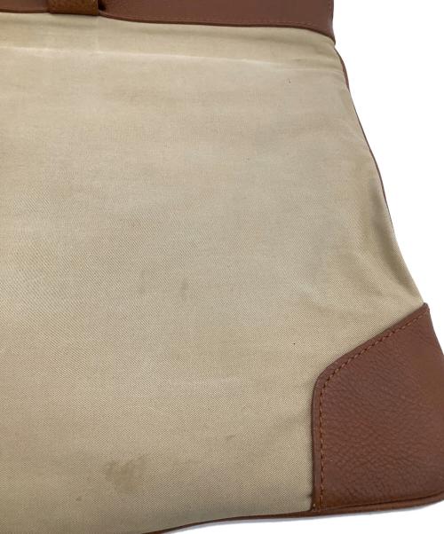 BURBERRY（バーバリー）BURBERRY (バーバリー) 刺繍ロゴ トートバッグ ベージュ×ブラウンの古着・服飾アイテム