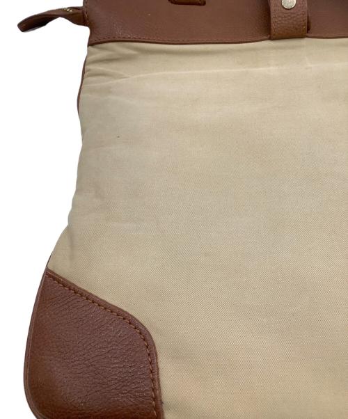 BURBERRY（バーバリー）BURBERRY (バーバリー) 刺繍ロゴ トートバッグ ベージュ×ブラウンの古着・服飾アイテム