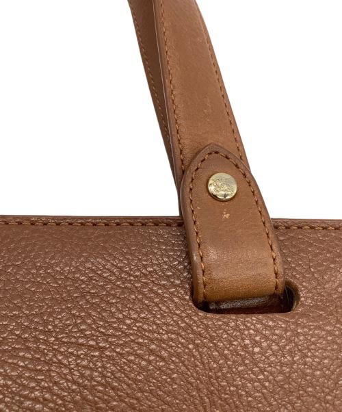 BURBERRY（バーバリー）BURBERRY (バーバリー) 刺繍ロゴ トートバッグ ベージュ×ブラウンの古着・服飾アイテム