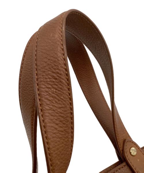 BURBERRY（バーバリー）BURBERRY (バーバリー) 刺繍ロゴ トートバッグ ベージュ×ブラウンの古着・服飾アイテム