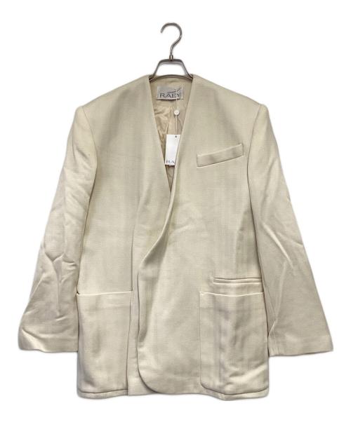 RAEY（レイ）RAEY (レイ) テーラードジャケット アイボリー サイズ:XXS/XSの古着・服飾アイテム