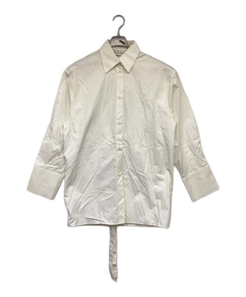 ROHE（ロヘ）ROHE (ロヘ) Open back shirt（オープン バック シャツ） アイボリー サイズ:36の古着・服飾アイテム