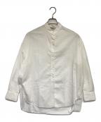 VINCEヴィンス）の古着「ロングスリーブサテンシャツ」｜ホワイト