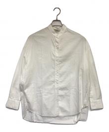 VINCE（ヴィンス）の古着「ロングスリーブサテンシャツ」｜ホワイト