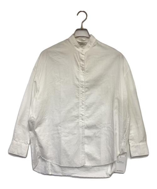 VINCE（ヴィンス）VINCE (ヴィンス) ロングスリーブサテンシャツ ホワイト サイズ:Sの古着・服飾アイテム