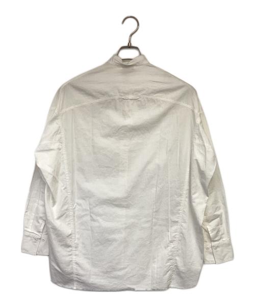 VINCE（ヴィンス）VINCE (ヴィンス) ロングスリーブサテンシャツ ホワイト サイズ:Sの古着・服飾アイテム