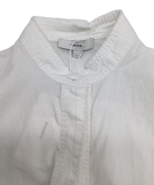 VINCE（ヴィンス）VINCE (ヴィンス) ロングスリーブサテンシャツ ホワイト サイズ:Sの古着・服飾アイテム