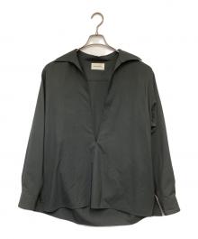 MARKAWARE（マーカウェア）の古着「ORGANIC WOOL 2/80 TROPICAL VAREUSE SHIRT（オーガニックウール2/80トロピカルヴァルーズシャツ）」｜グレー